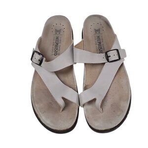 Mephisto Helen Sandals, Leather, Toe Post, Comfort, Air Relax, Size 41/ US 11